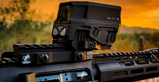 zoomed in ar-15 with sight